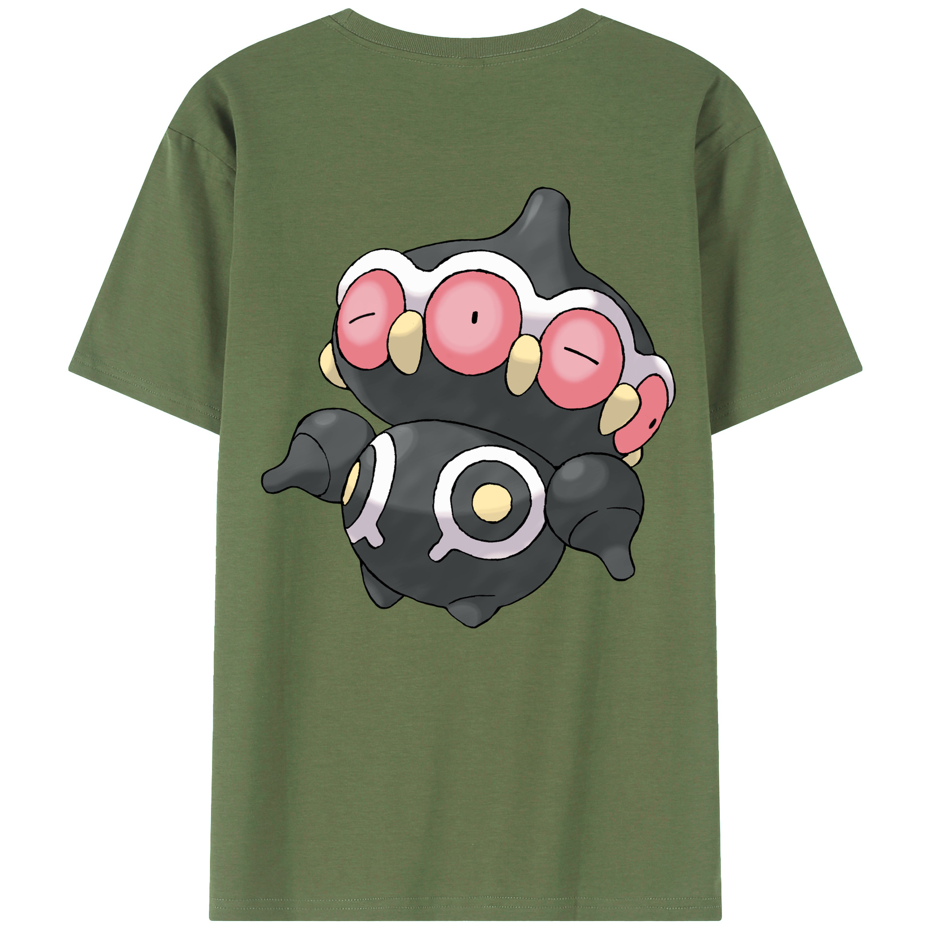 （画像用） ポケットモンスター Pokémon 綿100％ メンズ半袖Tシャツ（バックプリント） 通気性